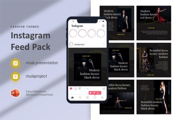 Download Fashion  - Instagram Feed Template - Feed template Collection