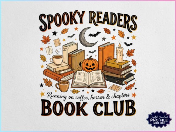Download Spooky Readers Book Club Halloween PNG - Readers Collection