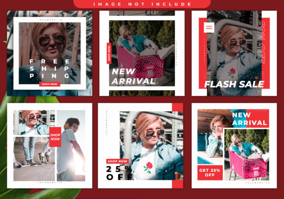 Download Red Fashion Feed Social Media - Fashion feed Collection
