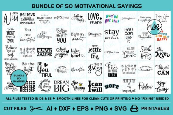 Download Motivational Positive Quotes Bundle - Premium Resources