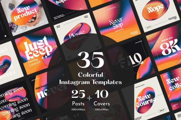 Download Colorful Instagram Post Templates - Colorful instagram Collection
