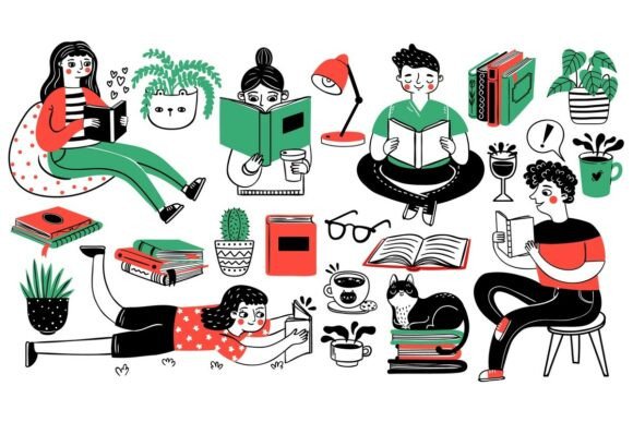 Download Books and Readers. Happy People Read - Readers Collection