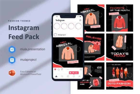 Download Fashion - Instagram Feed Template - Feed template Collection