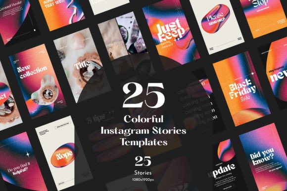 Download Colorful Instagram Stories in Canva - Colorful instagram Collection
