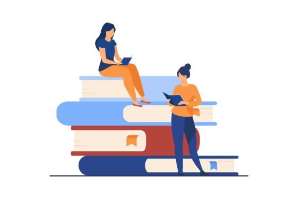 Download Book Readers Concept. People Sitting on - Readers Collection